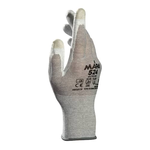 Gants de manipulation fine Mapa Professional Ultrane 524 enduction polyuréthane taille 8 photo du produit front L