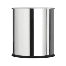 Corbeille à papier 15L Inox Rossignol