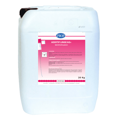 Additif linge anti-gras AG+ bidon de 20kg PROP photo du produit front L