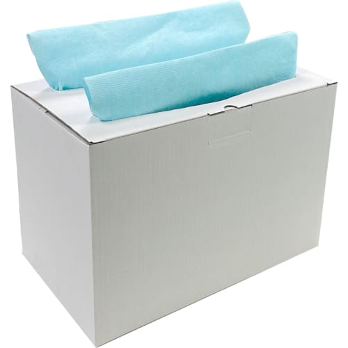 Essuyeur polyvalent boite distributrice double 33x42 BLEU Jacleen photo du produit front L