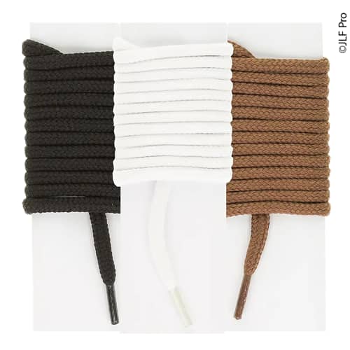 Lacets JLFPro polyester rond 1,2 m noir photo du produit front L