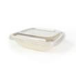 Couvercle RPET pour barquette biodégradable MB Pack 18x18 cm 800cc transparent photo du produit back S