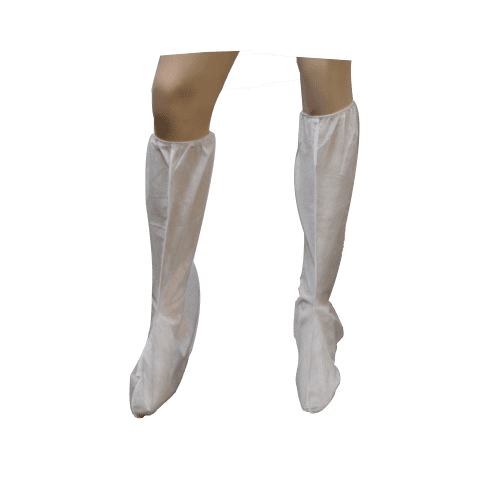 Chaussette à usage unique Poligard Indutex PLP 30g/m² blanc élastique mollet taille XL photo du produit front L