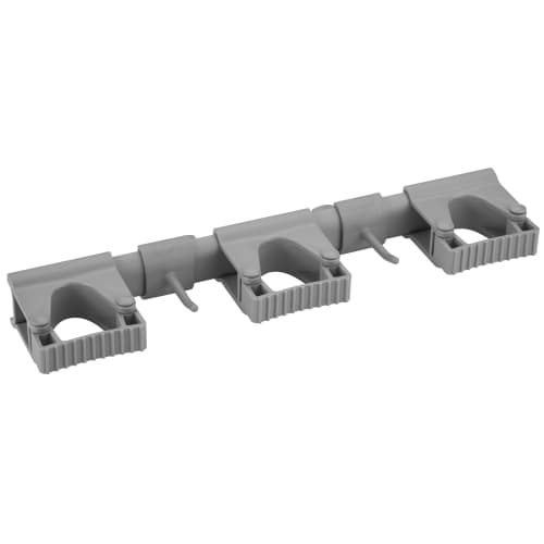 Support mural 3 clips alimentaire PLP 42cm gris Vikan photo du produit front L