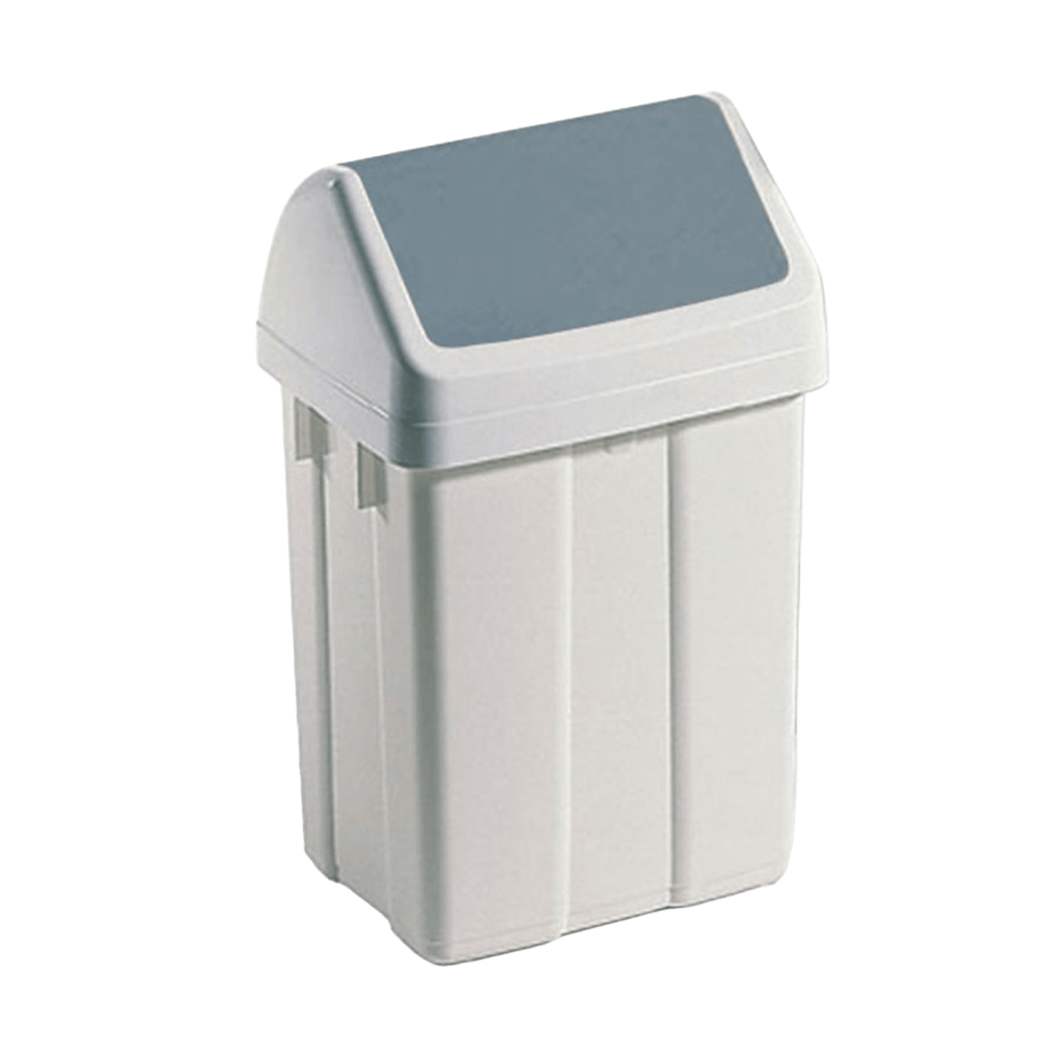 Poubelle 25L blanche couvercle basculant