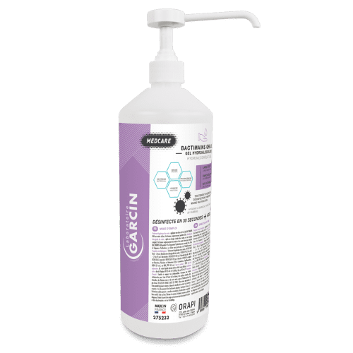 Lotion désinfectante Laboratoire Garcin Bactimains DSF flacon pompe de 1L photo du produit front L