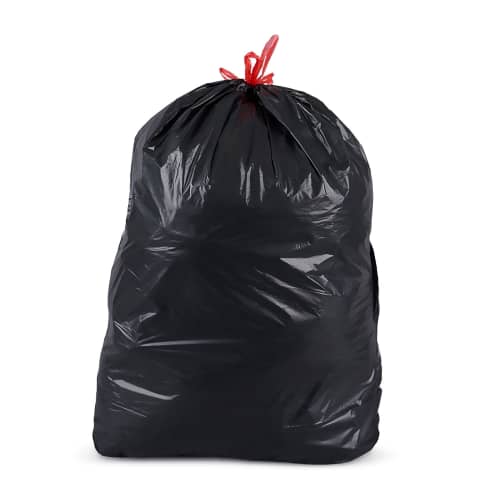 Sacs poubelle 30L noir 21µ lien coulissant Paredes photo du produit front L