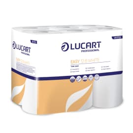 Papier toilette petit rouleau blanc 2 plis 180 feuilles 9,8 x 11,3 cm Lucart