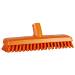 Balai lave-pont à passage d'eau fibres dures alimentaire PLP 27cm orange Vikan photo du produit