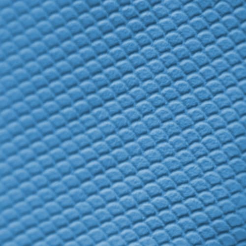 Gant de ménage latex flocké coton bleu taille S (6/7) photo du produit Back View L