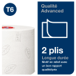 Papier toilette rouleau mini géant Tork Ecolabel blanc 100m continu photo du produit Side View S