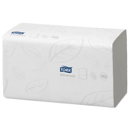 Essuie-mains plié délitable blanc 23 x 23 cm Ecolabel Tork photo du produit front L