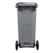 Conteneur plastique 2 roues 240L gris Rossignol photo du produit back S