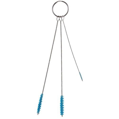 Ensemble 3 écouvillons fibres souples alimentaires Ø0,2 Ø0,5 Ø0,6cm bleu Vikan photo du produit front L