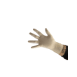 Gant à usage unique latex Mediprotec blanc non poudré taille L photo du produit