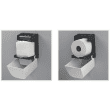 Distributeur de papier toilette JVD blanc mandrin amovible pour paquets ou rouleaux photo du produit back S