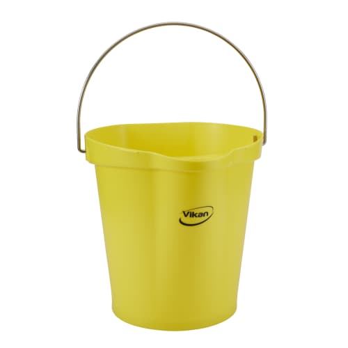 Seau gradué alimentaire PLP 12L jaune Vikan photo du produit front L