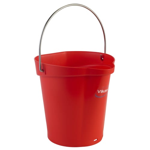 Seau gradué alimentaire PLP 6L rouge Vikan photo du produit front L