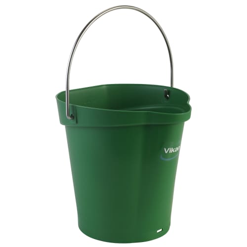 Seau gradué alimentaire PLP 6L vert Vikan photo du produit front L
