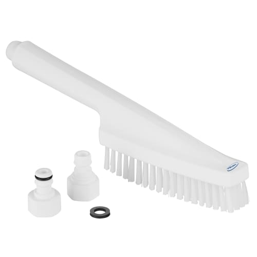 Brosse à main à passage d'eau fibres dures alimentaire PLP 33cm blanc Vikan photo du produit front L