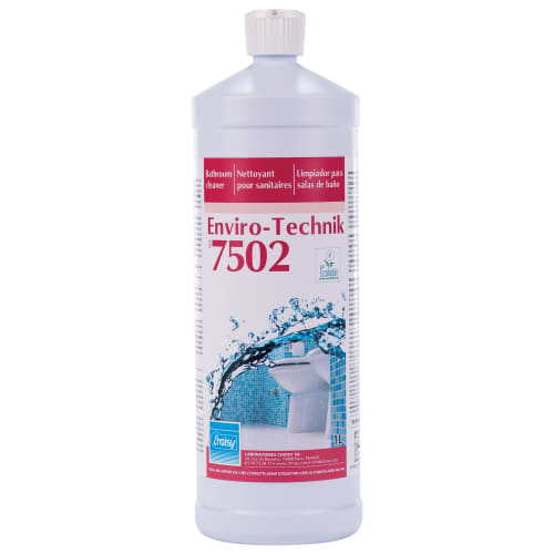 Enviro-Technik 7502 détergent sanitaire certifié Ecolabel flacon de 1L Choisy photo du produit front L