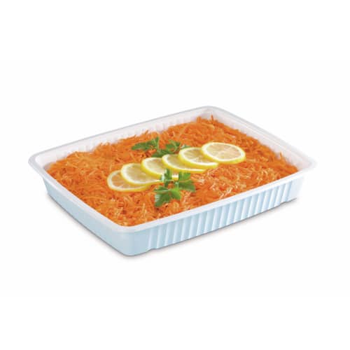 Barquette gastronorme Alphaform scellable transparent 1/2 3200 cc photo du produit front L