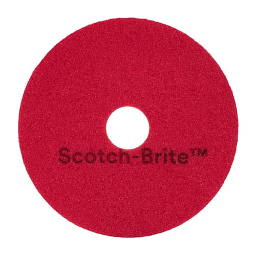 Disque rouge 3M pour autolaveuse et monobrosse Ø505mm photo du produit front L