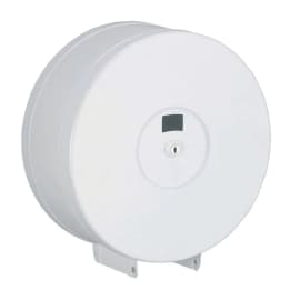 Distributeur de papier toilette Rossignol blanc pour rouleaux géant