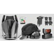 Casquette de protection anti-poussières Powercap JSP à ventilation assistée photo du produit back S