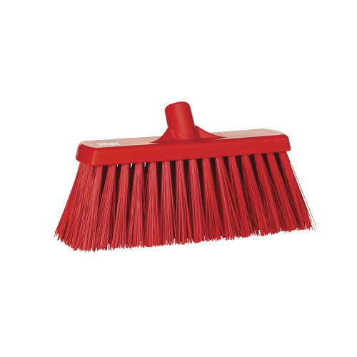 Balai fibres dures alimentaire PLP 33cm rouge Vikan photo du produit front L
