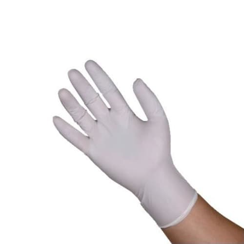 Gant à usage unique vinyle PROP Stretchsane blanc non poudré taille M (7/8) photo du produit front L