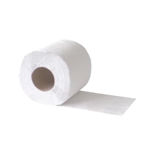 Papier toilette petit rouleau blanc crêpé 1 pli 400 feuilles 9,6 x