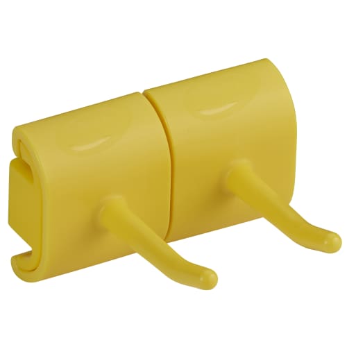 Support mural double crochet alimentaire PLP 8,2cm jaune Vikan photo du produit front L