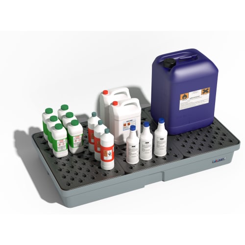 Bac de rétention pour produits chimiques dangereux 90 L EMP | Paredes