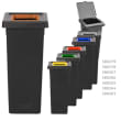 Base plastique 3 postes Ecogreen pour poubelle Fit 70L Tampel photo du produit side S