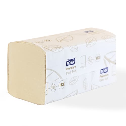 Essuie-mains plié TAD blanc 23 x 23 cm Ecolabel Tork photo du produit front L