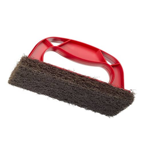 Poignée avec tampon abrasif noir Scotch brite photo du produit front L