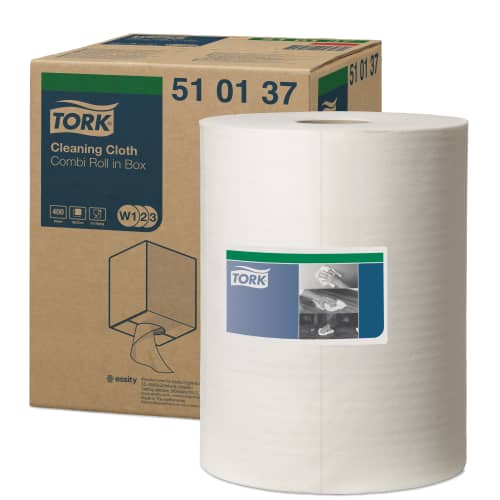Essuyage non-tissé blanc 32 x 38 cm Tork photo du produit front L