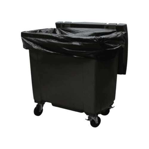 Housse conteneur  750L PEBD noir 20µ sans lien Jet'Sac photo du produit front L