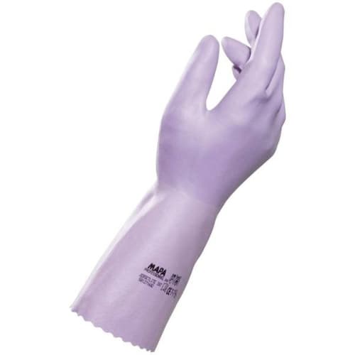 Gant de protection latex support tissu Jerselite 307 parme 31cm taille 8 photo du produit front L
