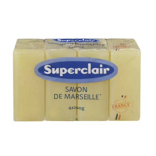 Savon de Marseille Superclair bloc de 200g photo du produit front L