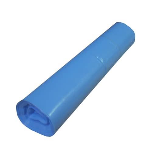 Sac plastique PE BD 130L bleu 55µm photo du produit front L