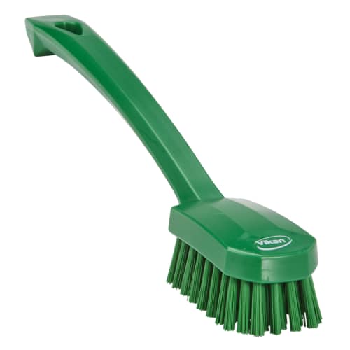 Brosse fibres médium alimentaire PLP 26cm vert Vikan photo du produit front L