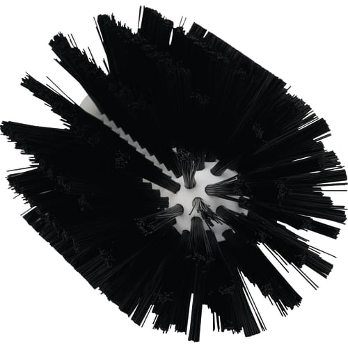 Brosse cylindrique fibres médium alimentaire PLP Ø10,3cm noir Vikan photo du produit front L