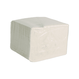 Carré d'essuyage Airlaid 60g/m² blanc 33 x 33 cm Paredes