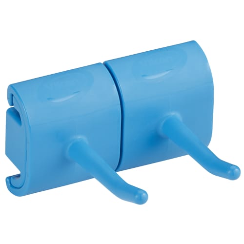 Support mural double crochet alimentaire PLP 8,2cm bleu Vikan photo du produit front L