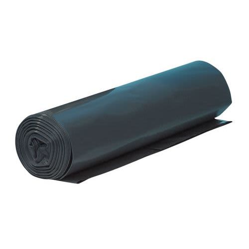 Housse plastique PE BD 330L noir 30µm photo du produit front L