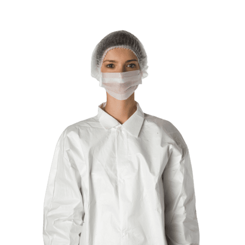 Masque d'hygiène 1 pli papier blanc à élastiques PROP photo du produit front L