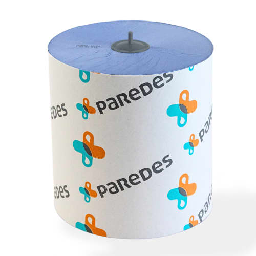 Essuie-mains rouleaux bleu 175m Ecolabel Paredes Expert photo du produit front L