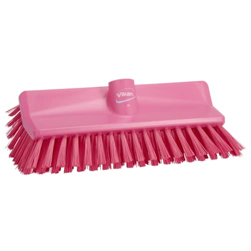 Balai lave-pont fibres médium alimentaire PLP 26,5cm rose Vikan photo du produit front L